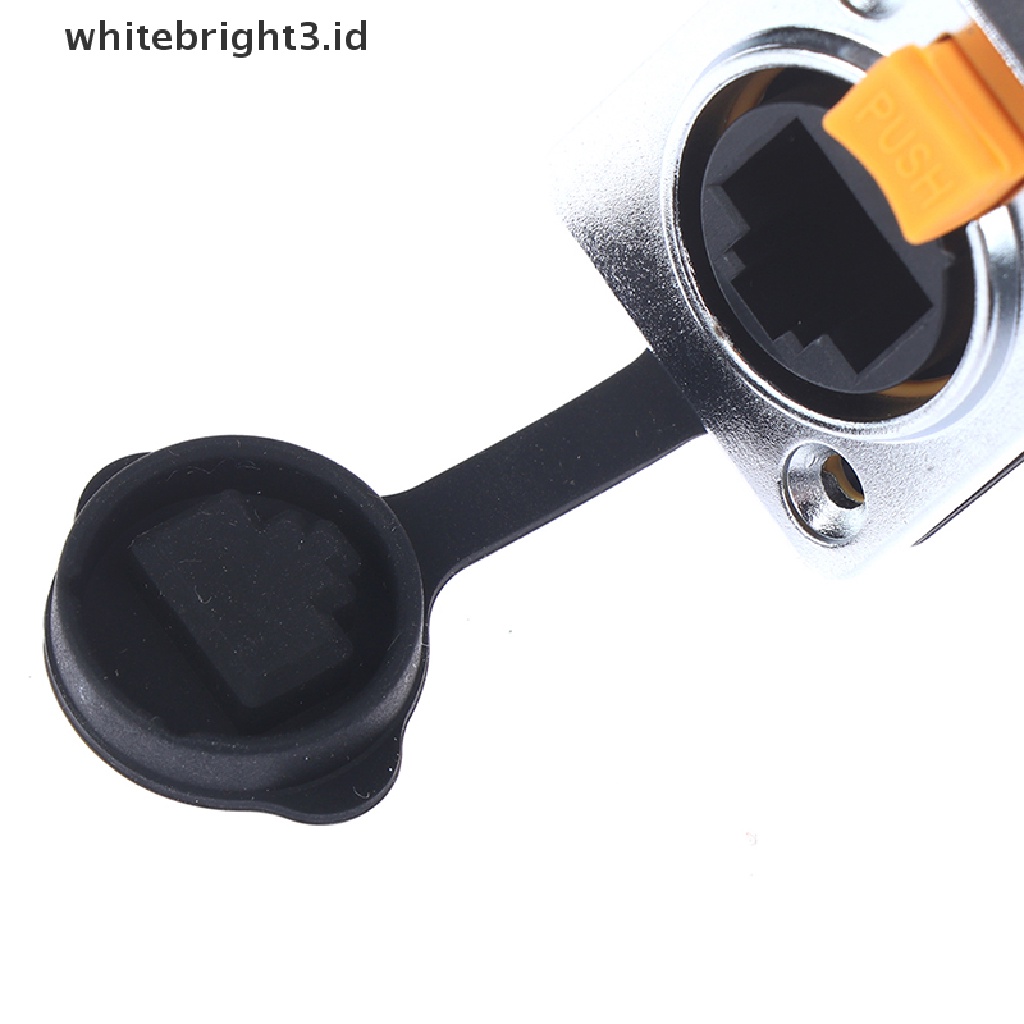 (whitebright3.id) Soket Konektor RJ45 Female Tahan Air IP65