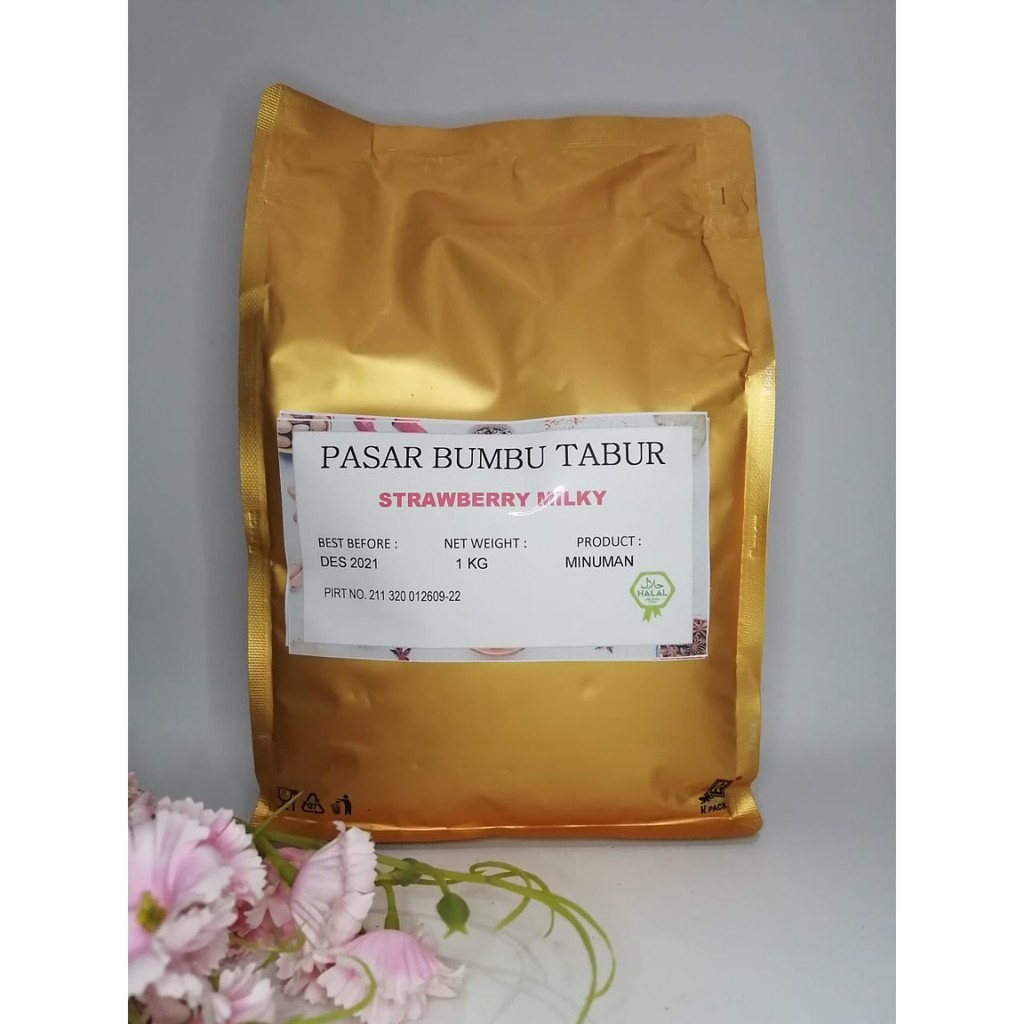 

BUBUK MINUMAN RASA STRAWBERRY MILKY 1 KG