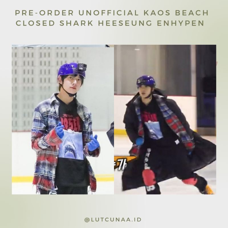 Pre-order Unofficial KAOS BEACH CLOSED SHARK HEESEUNG ENHYPEN