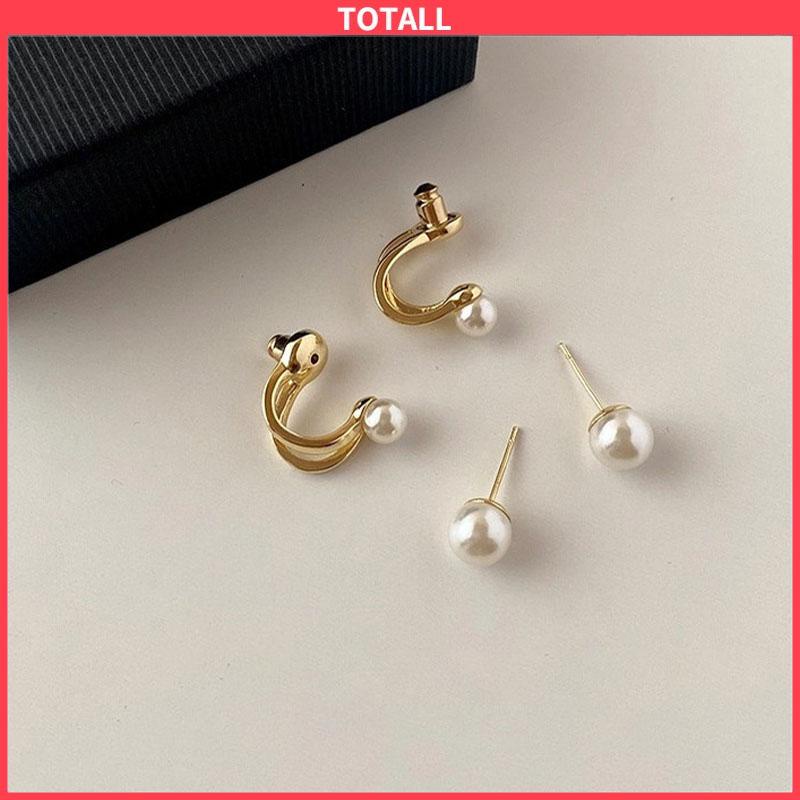 COD Pearl Trendy Niche Design Temperament Light Luxury High-end Earrings-Totall