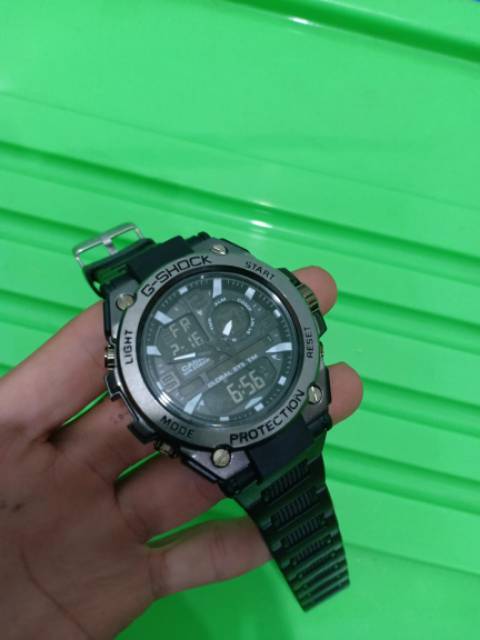 COD ( Bayar Tujuan ) Jam Tangan Pria Sporty Casio G-Shock GST-8600 Kepala Metal Besi Black Series