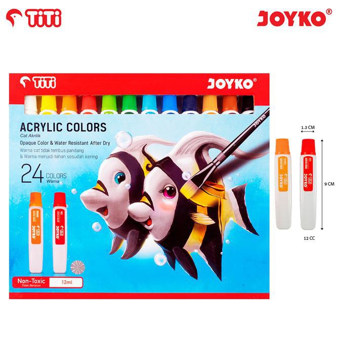 

Acrylic Color Cat Akrilik Joyko TiTi ACC-12ML-24 Warna Colors AR074