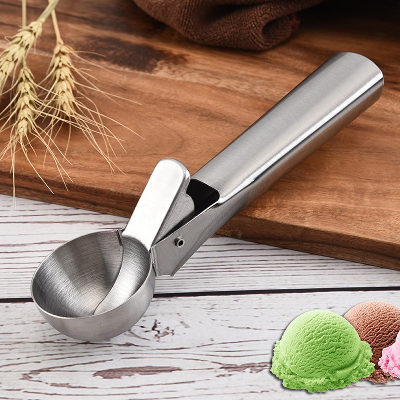 HOVELSHOP Sendok Takar Es Krim Stainless Steel Ice Cream Scoop Anti Freeze