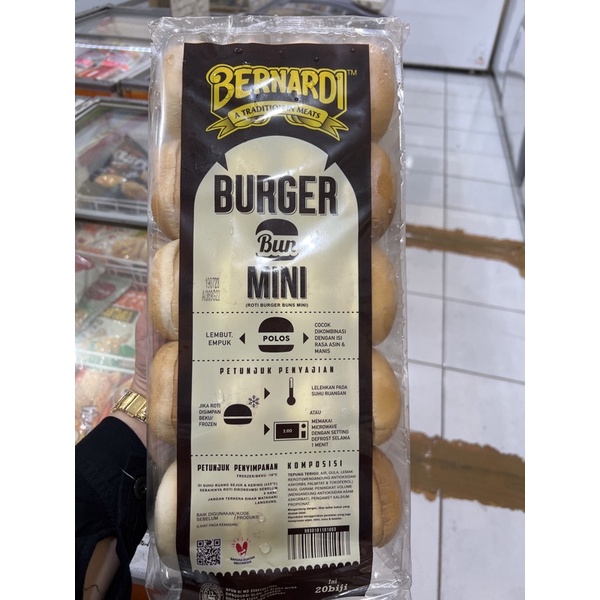 

ROTI BURGER BERNADI ISI 20 MINI