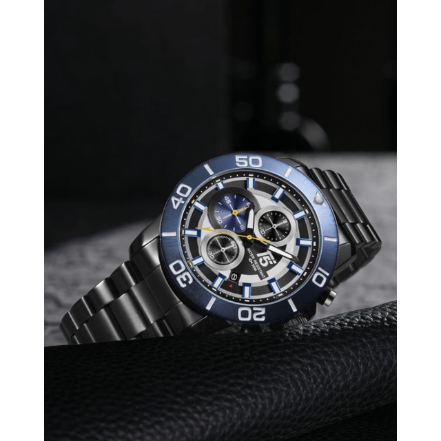 JAM TANGAN PRIA ANALOG T5 H 3755 CHRONO ORIGINAL TAHAN AIR || FREE GELANG