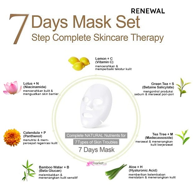 [BPOM] Ariul 7 Days Mask Sheet Original