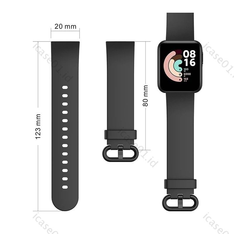 Strap Silicone Xiaomi Mi Watch Lite Rubber Tali Jam Tangan