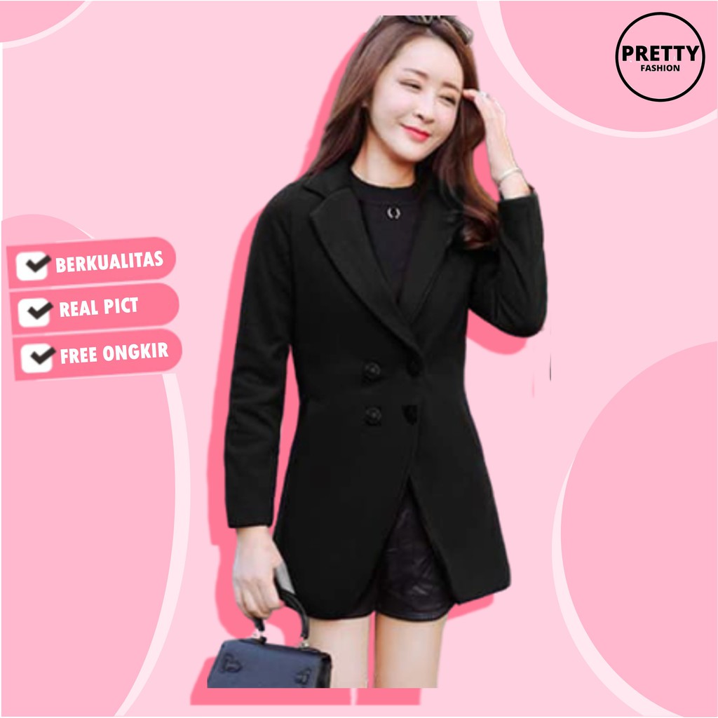  BAJU  COAT BLAZER KOREA  KEKINIAN  FASHION PAKAIAN ATASAN 