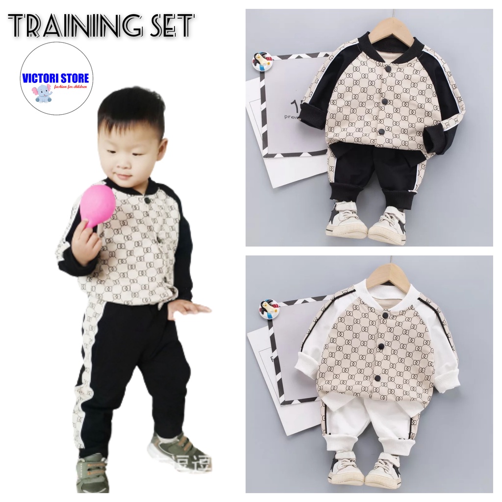 Setelan Anak Laki Laki SPORTY Baju Anak Tracksuit Sportswear Import