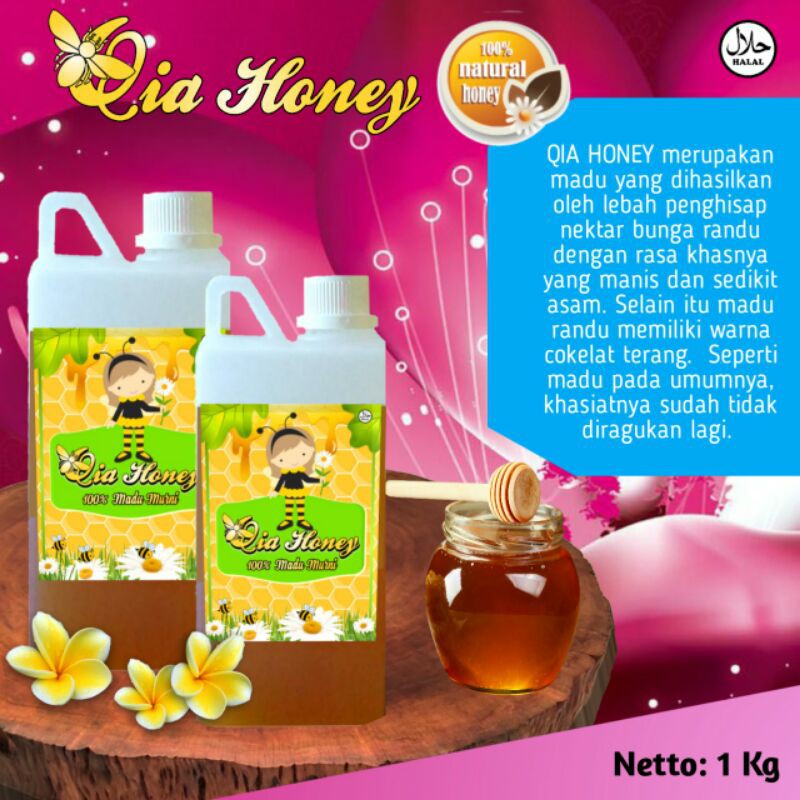 

Qia Honey_Pure Madu Bunga Randu (COD)/1 Kg