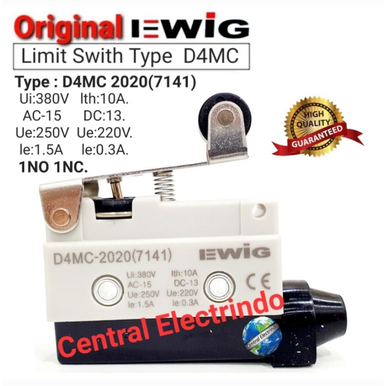 Limit Switch/Micro Switch D4MC 2020 (7141) 1NO 1NC EWIG.