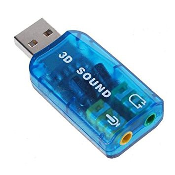 USB Soundcard 5.1 - Audio Adapter 3.5mm audio jack