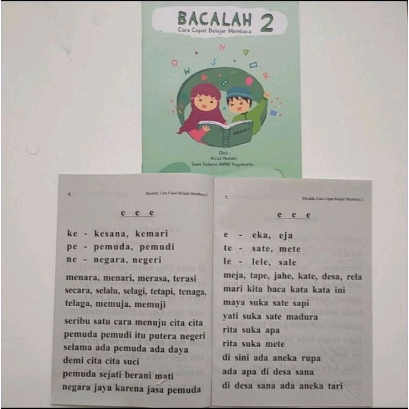 Buku bacalah jilid 1 sampe 3 buat anak anak belajar membaca