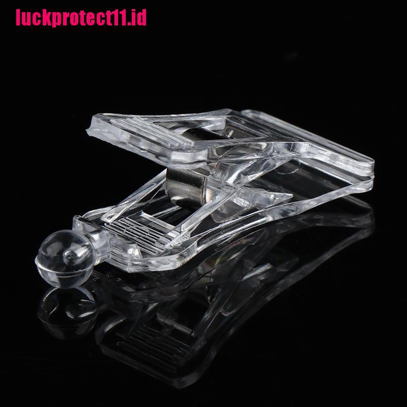 (LUCK11) 1pc Klip Suction Cup Transparan Bahan Plastik