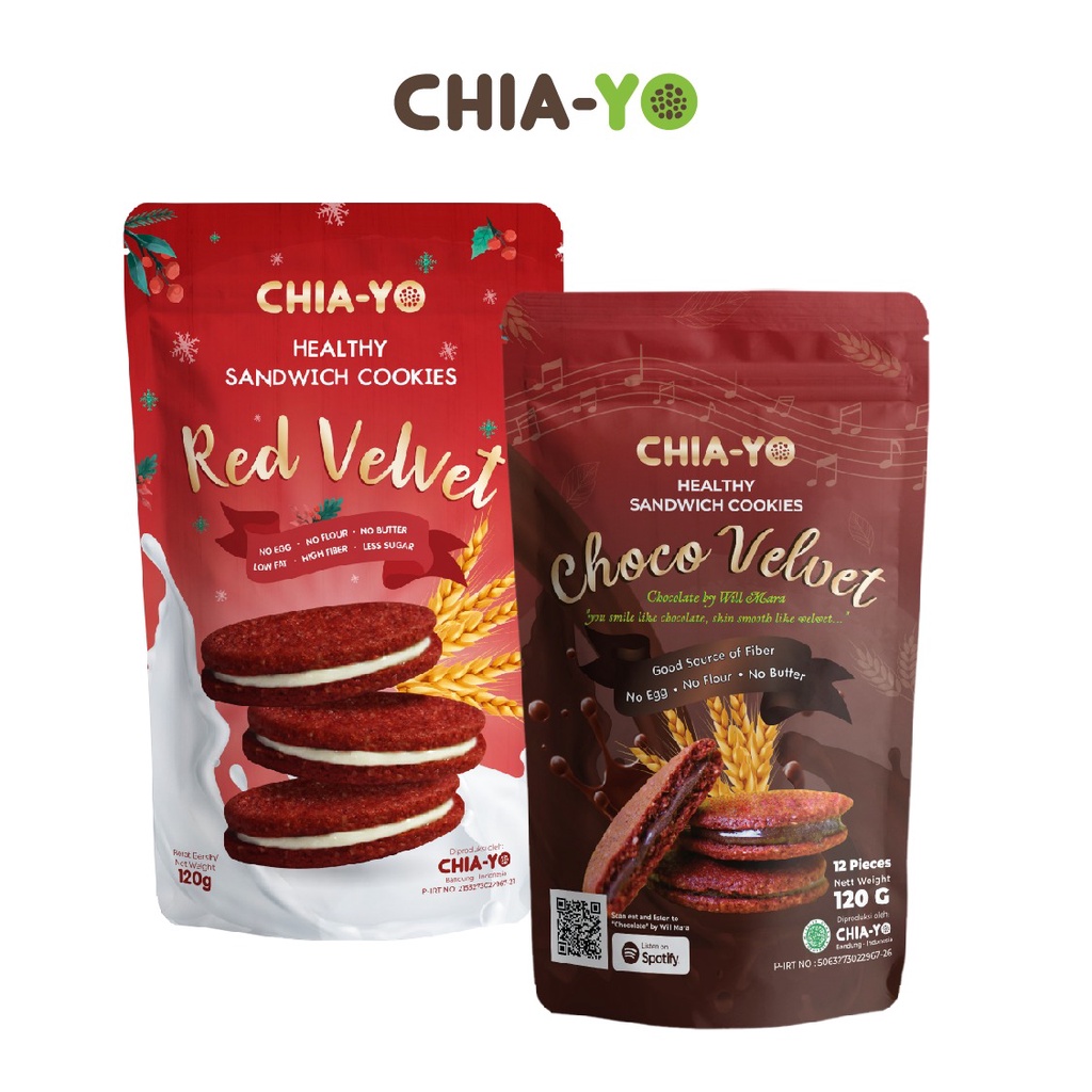 

Chiayo Cookies Sandwich Red Velvet + Choco Velvet