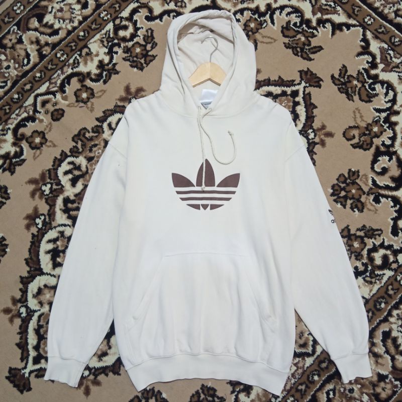 ADIDAS HOODIE TREFOIL BROKEN WHITE
