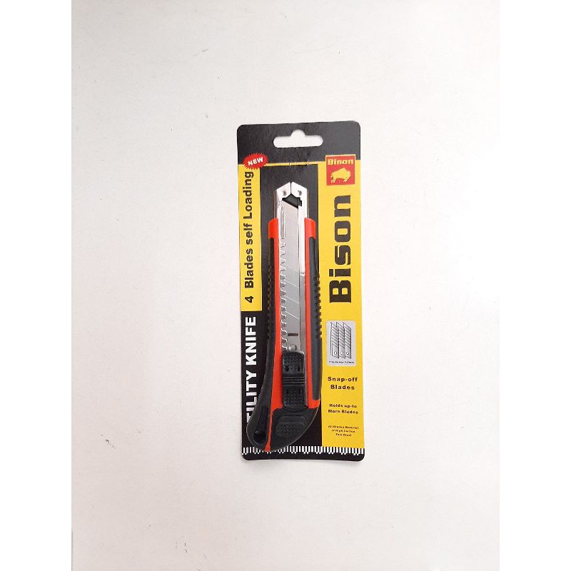 

Pisau cutter besar kater Bison body karet