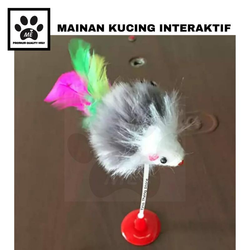 Mainan Kucing &quot;BOLA/ BULU AYAM/ TIKUS GOYANG&quot; Cat Toys