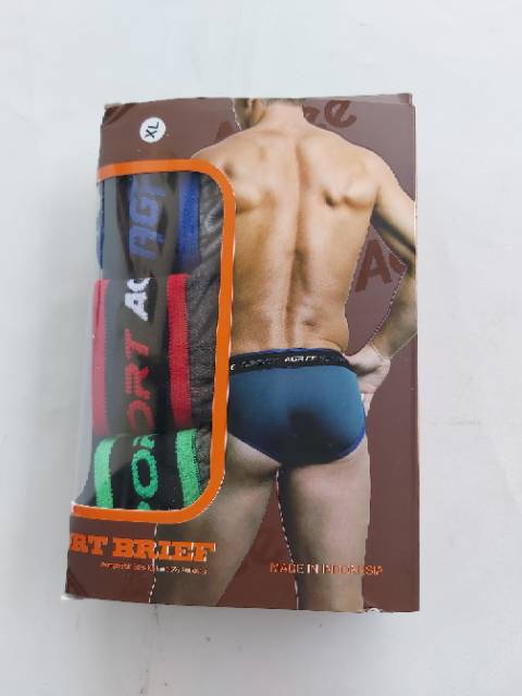 Celana Dalam Pria Dewasa Agree Sport 1 Box Isi 3 Pcs