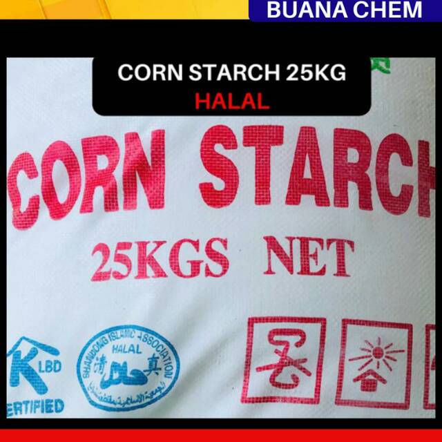 

Corn starch / Tepung maizena / Tepung pati jagung halal 25 KG
