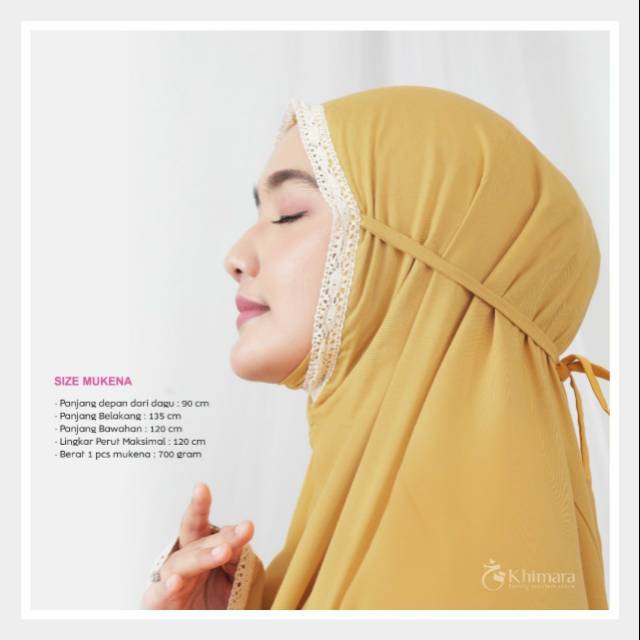 Mukena daniya gold by khimara. Mukena adem dewasa