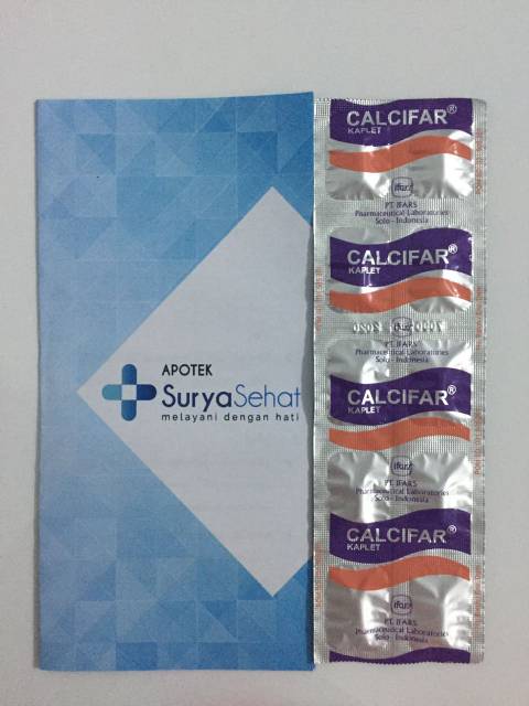 CALCIFAR Suplemen Kalsium Enak Dikunyah 1 box isi 100 tablet