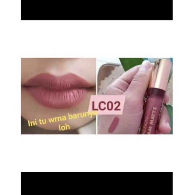 LIPCREAM MORESKIN LC02 /LIPCREAM MORESKIN COKLAT NUDE/LIPCREAM NASA ORIGINAL ISI 4ml