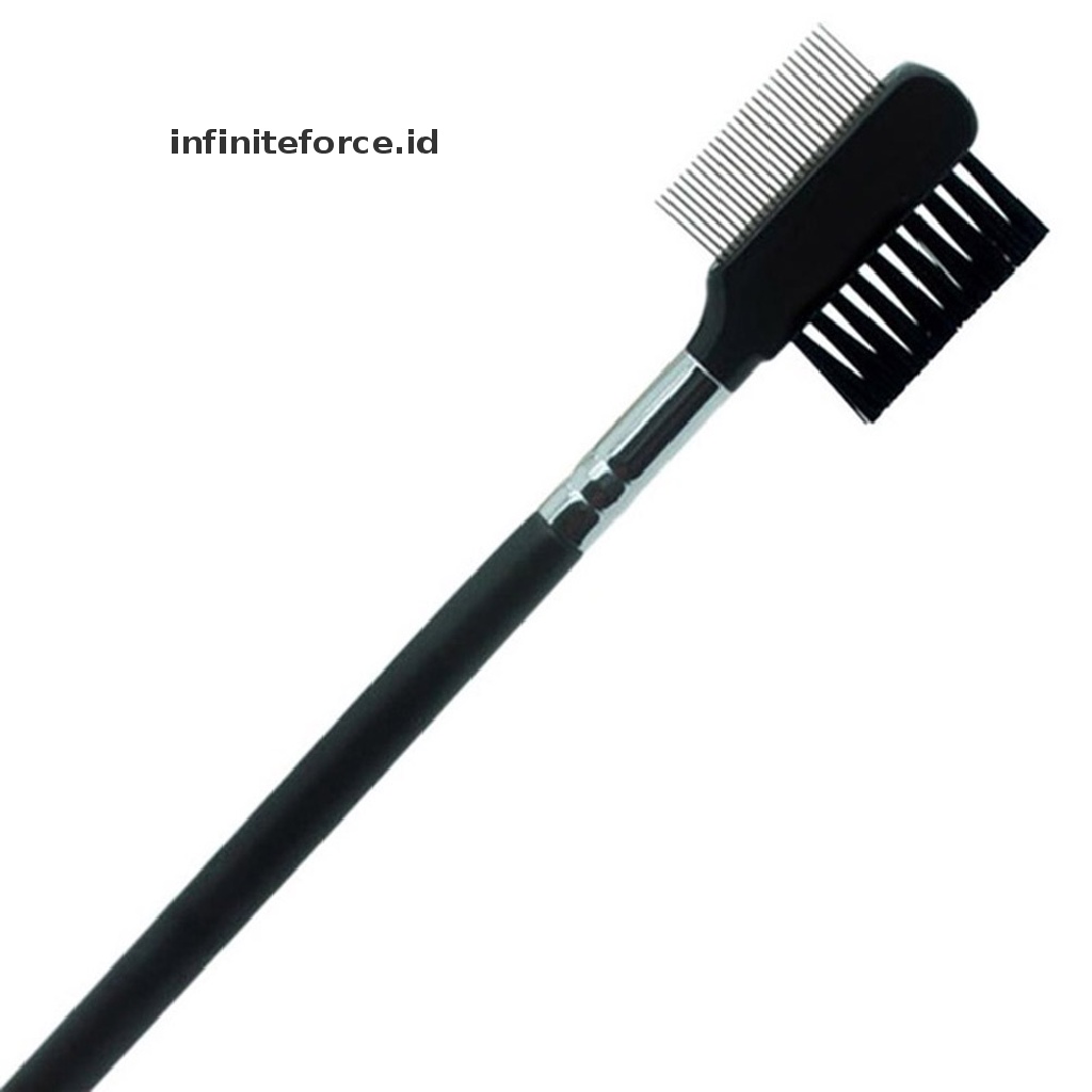 Infiniteforce.id Sisir Alis / Bulu Mata Extension Bahan Metal Untuk Makeup / Kosmetik Wanita