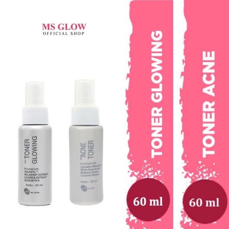 MS GLOW TONER / TONER GLOWING MS GLOW / TONER ACNE MS GLOW [ ORIGINAL 100% ]