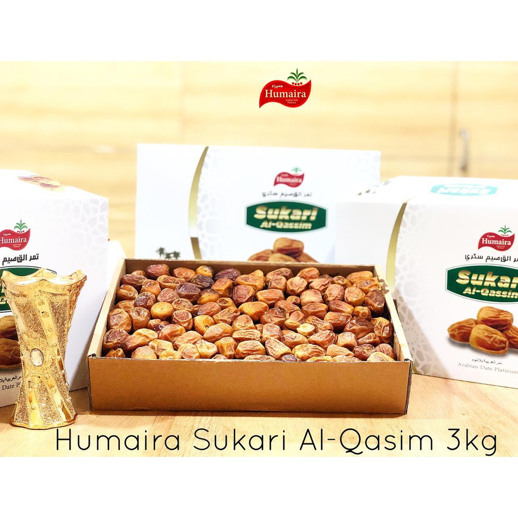 

Kurma Sukari 3kg Al Qassim Humaira Sukkari kurma Asli original