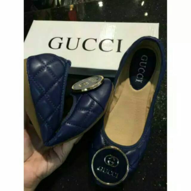 SEPATU WANITA GUCCI FLATSHOES IMPORT
