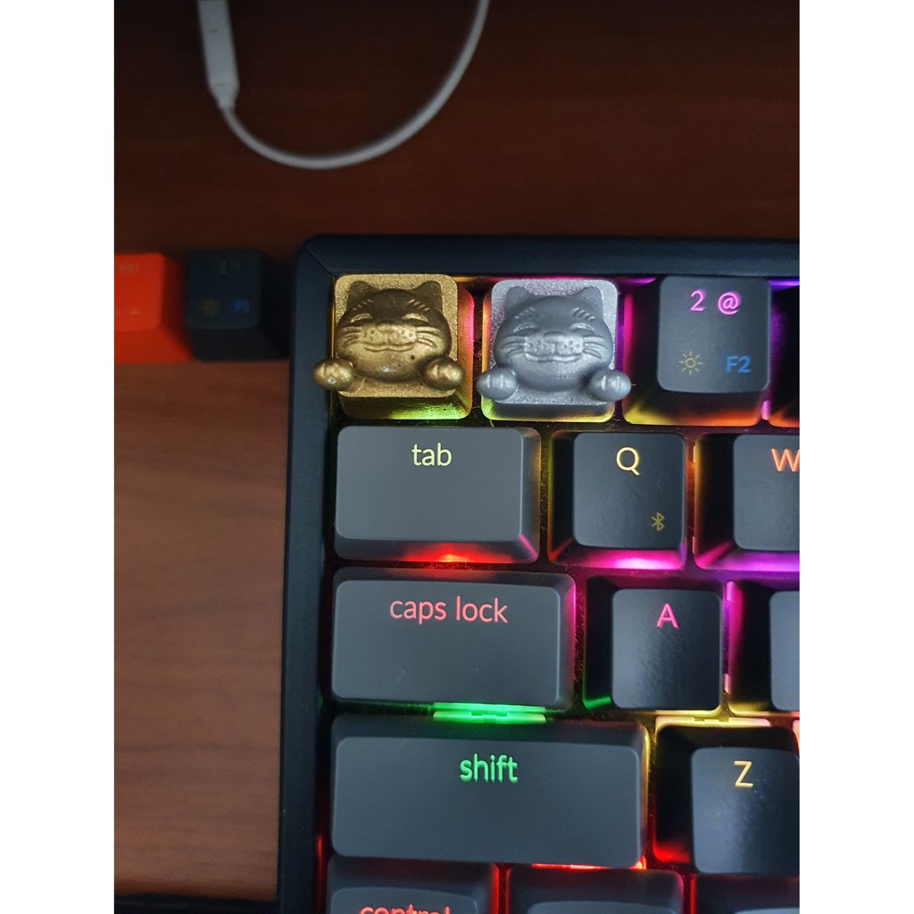 Keycaps mechanical keyboard artisan Cute cat