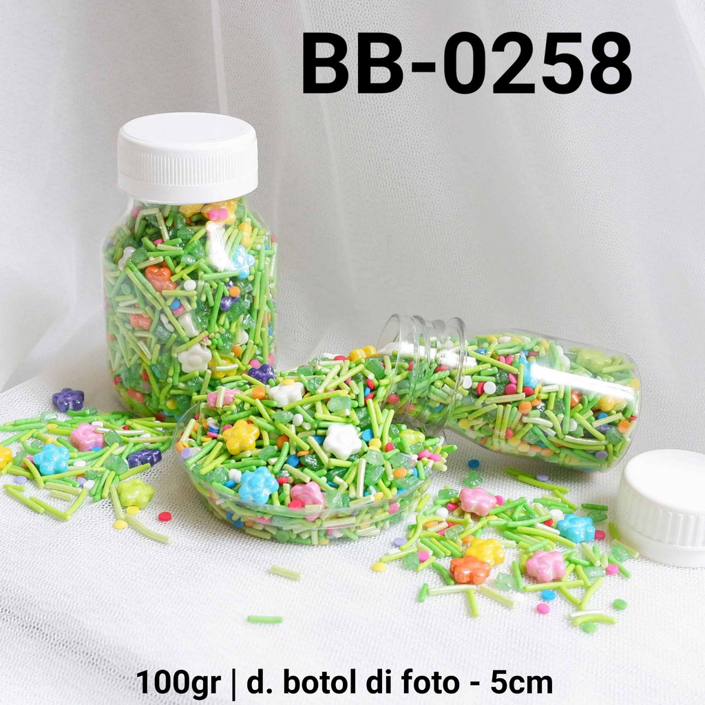 

BB-0258 Sprinkles sprinkle springkel 100gr bunga rumput confetti yamama baking grosir murah sprinkles cake dekorasi mutiara trimit decoration story sprinklestory sprinklesstory sprinkle story yamama baking