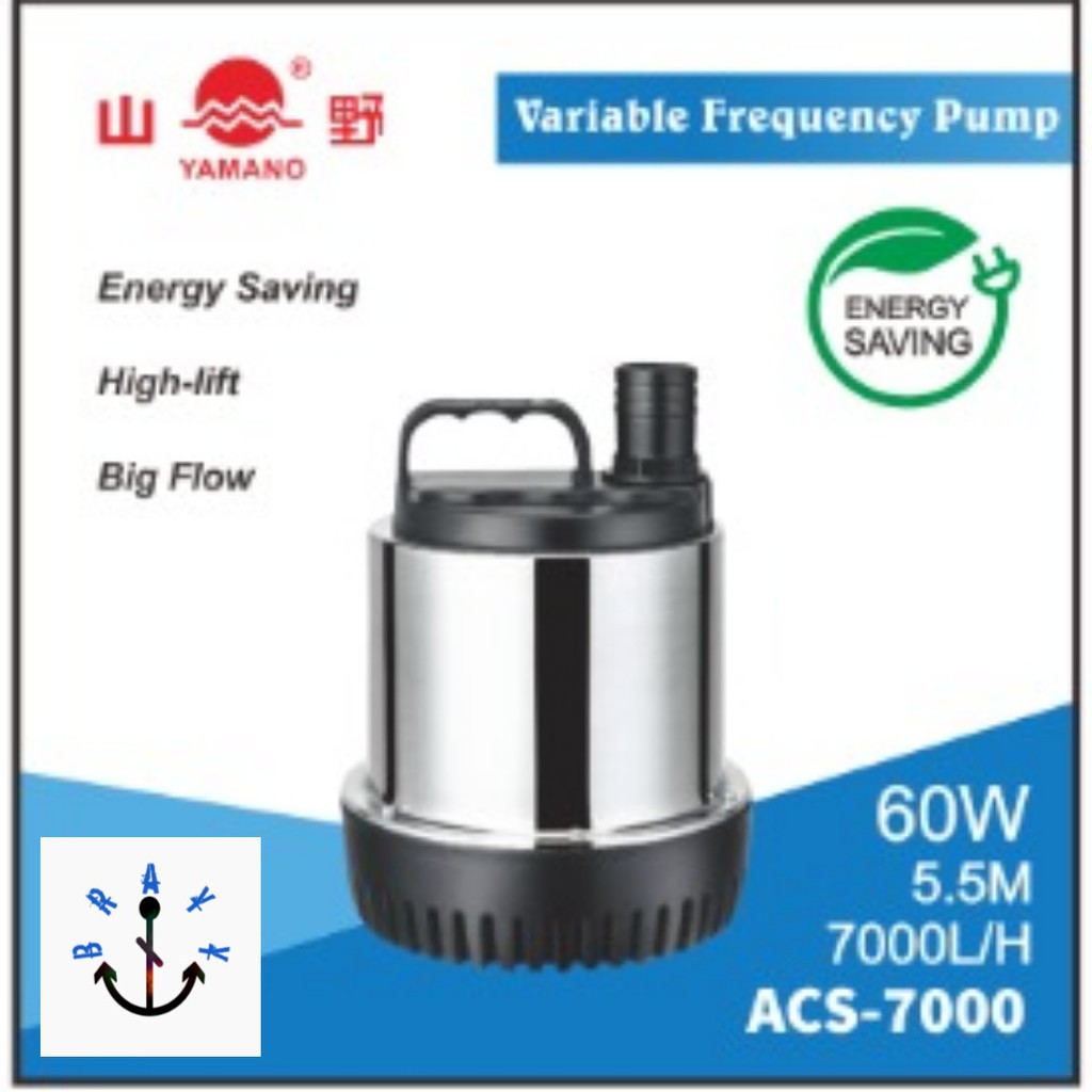 Pompa Air Kolam Submersible Pump Yamano ACS 7000 Low Watt