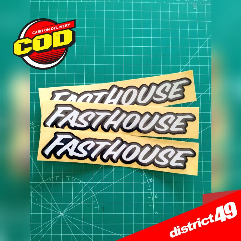 Cutting sticker - Stiker cutting Fasthouse - Stiker Fasthouse - Stiker Motor Mobil dan Helm