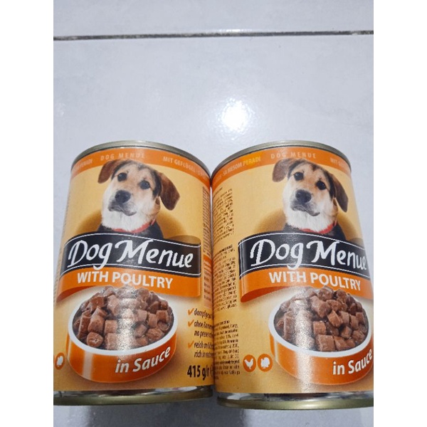 Dog Menue kaleng 415g With Poultry