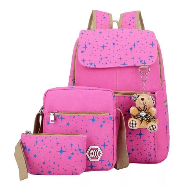 ARMELIA SHOP_Tas Sekolah Anak_Tas Anak Perempuan_Tas Ransel Backpack Korea Fashion _Bintang Tutup