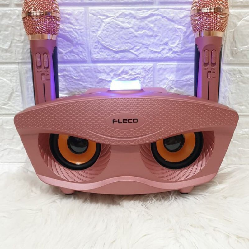 Speaker Bluetooth Wireless Fleco F-306 Free 2 Mic Wireless - Speaker Karaoke Fleco F-306