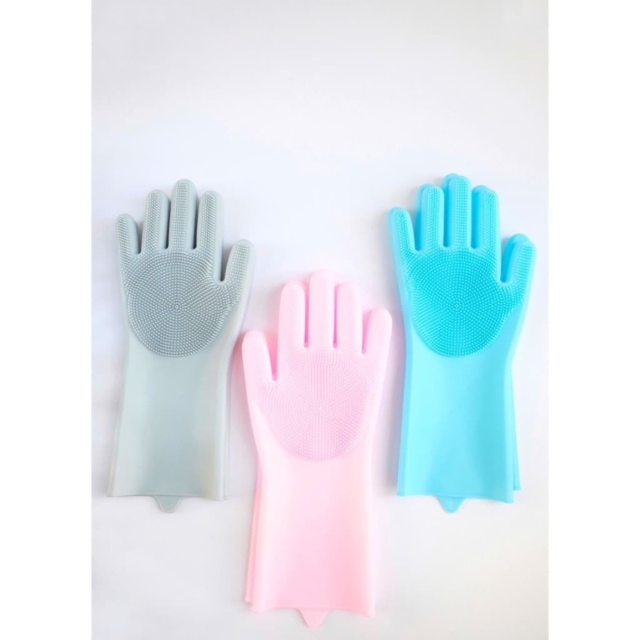 Sarung Tangan Cuci Piring Magic Silicone Cleaning Gloves Anti Panas