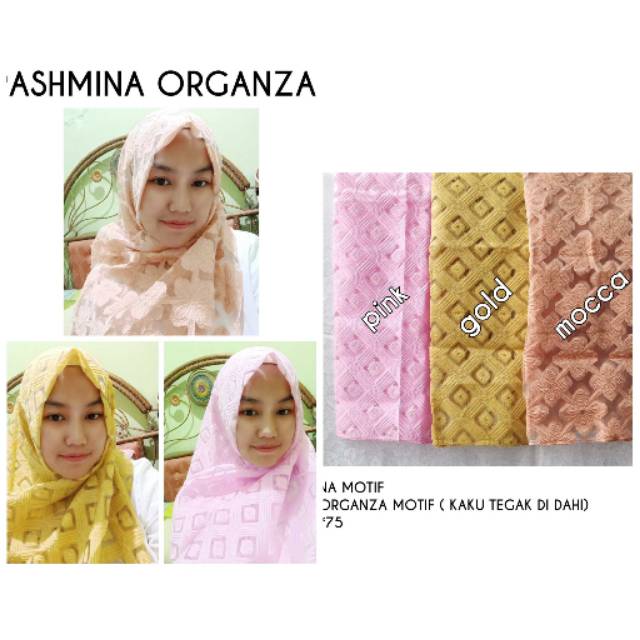 Pashmina organdi motif