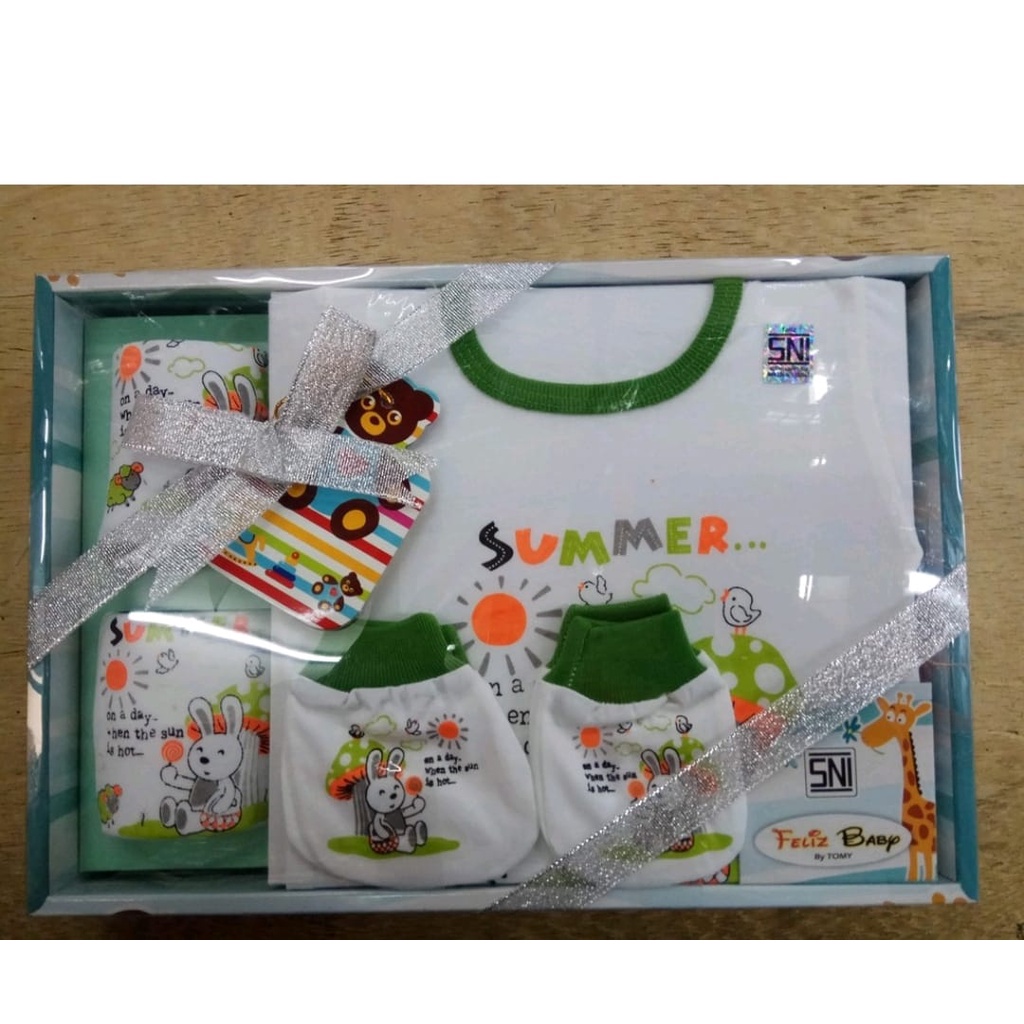 BAJU BAYI GIFT SET BABY  0-6 BULAN NEWBORN/SET BOX BABY