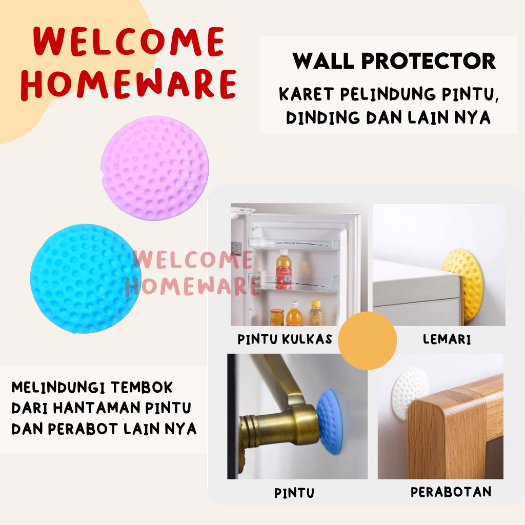 Wall Protector Pelindung Pengaman Gagang Pintu Engsel Dinding Tembok