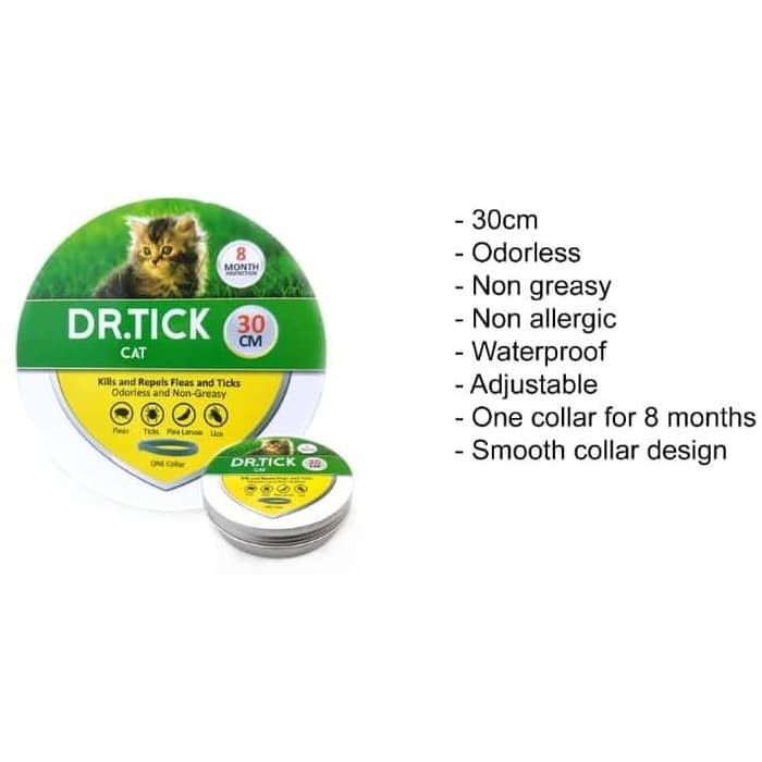 Dr.Tick Cat Collar 30cm - Kalung Kutu Kucing All stage