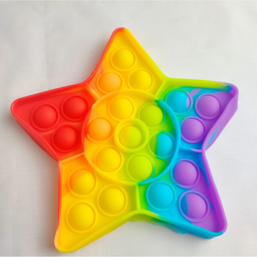 POP IT MURAH RAINBOW UNICORN fidget push Pop Its Fidget Toy Push bubble kids POPIT-4
