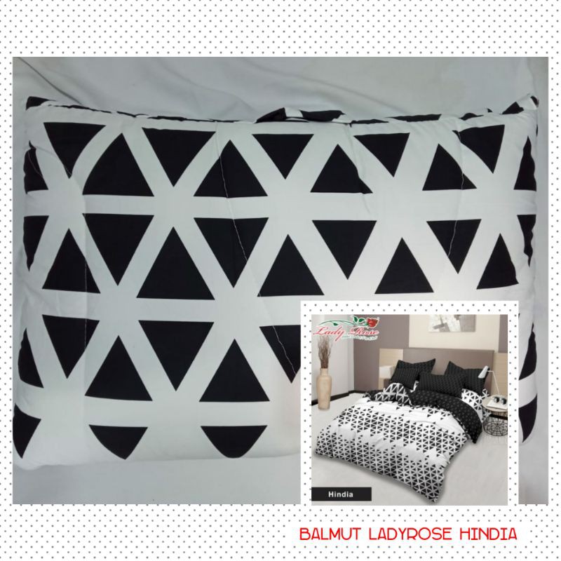 bantal selimut merk lady rose motif Hindia ukuran 160x220