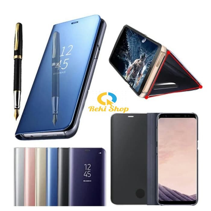 NEW CASING OPPO RENO 3 / OPPO RENO 3 PRO clear view standing miror