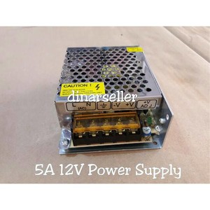 TRAFO 12V 5A ADAPTOR POWER SUPPLY / TRAVO CCTV LED STRIP / MODUL