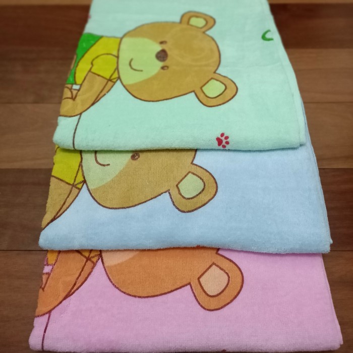 Handuk Mandi Bayi / Handuk Anak merk Twin Warna size Besar 60x120