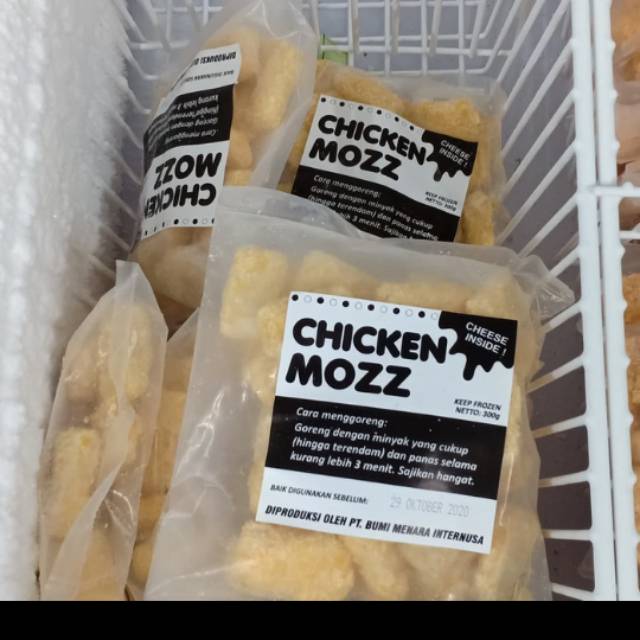 

frozen chicken/cheese/shrimp mozarella