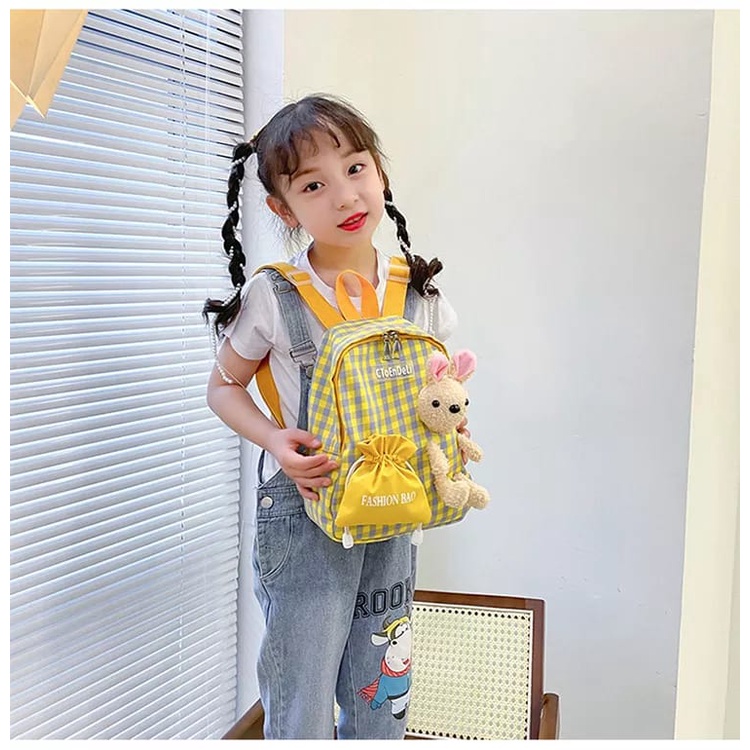 (PB6 SHOP)Tas Ransel Boneka Beruang Lucu Terbaru Kekinian Tas Ransel Wanita Murah Tas Ransel Anak